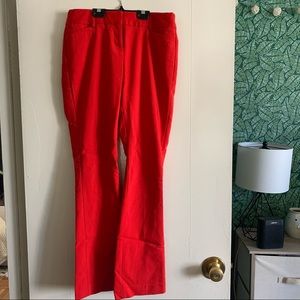 Red dress pant